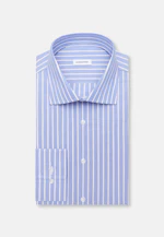 Slim Business shirt Stripes in Mittelblau |  Seidensticker Onlineshop