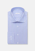 Slim Business Hemd Gestreift in Mittelblau |  Seidensticker Onlineshop