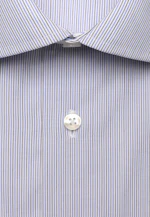 Shaped Business Hemd Gestreift in Mittelblau |  Seidensticker Onlineshop