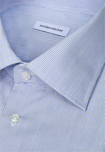 Shaped Chemise d'affaires Rayures in Bleu Moyen |  Seidensticker Onlineshop