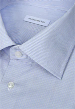 X-Slim Business shirt Stripes in Mittelblau |  Seidensticker Onlineshop