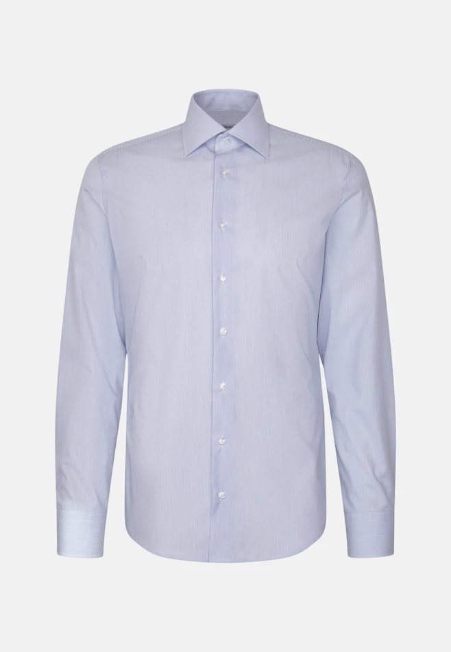 X-Slim Business Hemd Gestreift in Mittelblau | Seidensticker Onlineshop