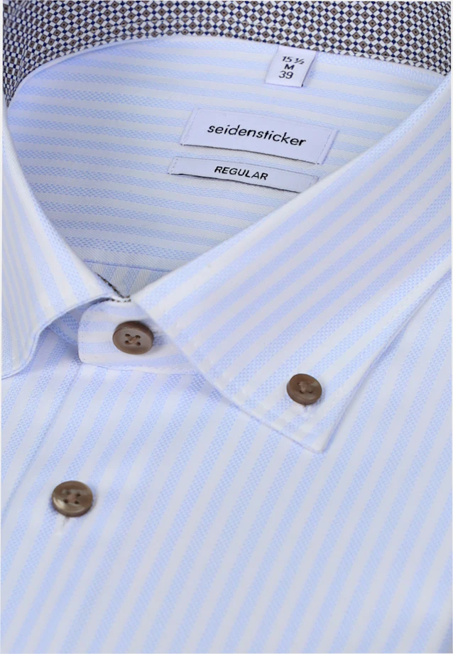 Regular Business shirt Stripes in Hellblau |  Seidensticker Onlineshop