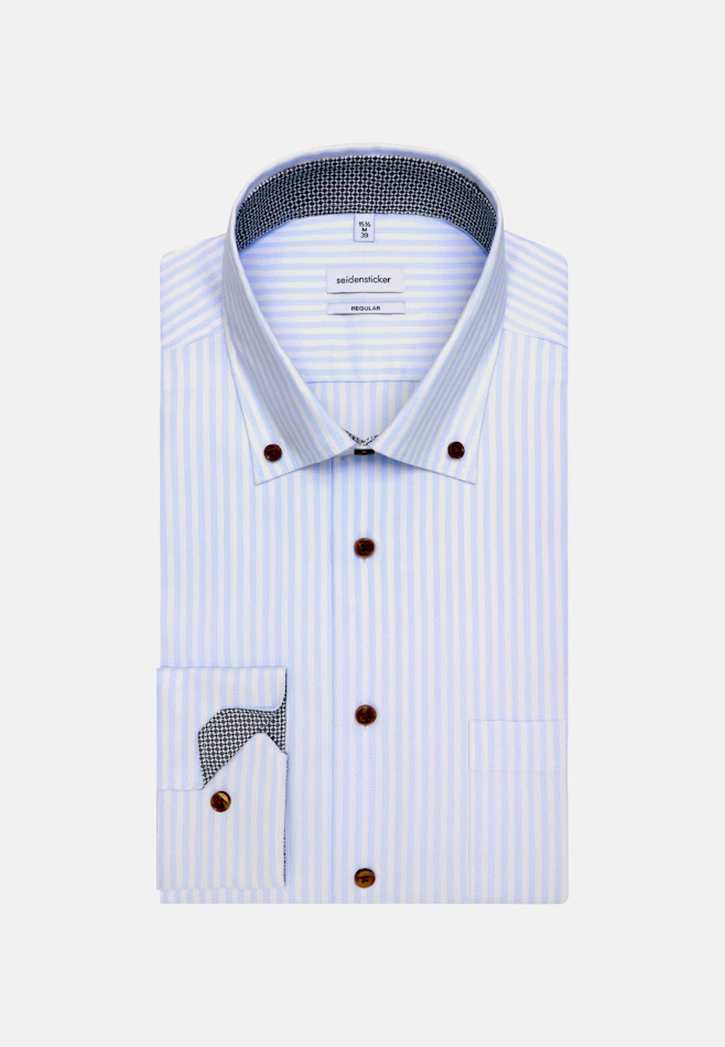 Regular Business Hemd Gestreift in Hellblau | Seidensticker Onlineshop
