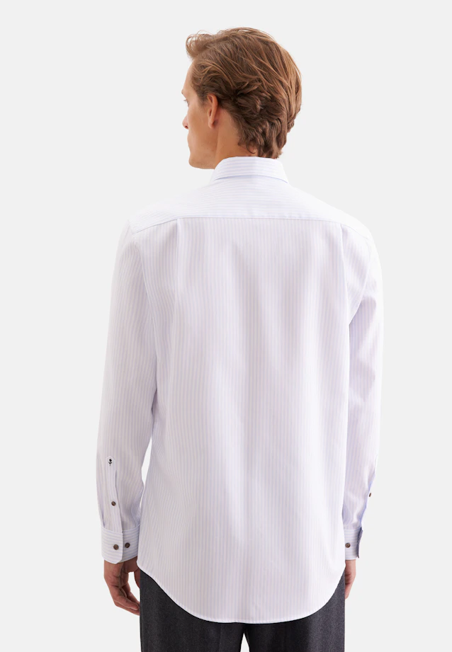 Regular Business Hemd Gestreift in Hellblau |  Seidensticker Onlineshop
