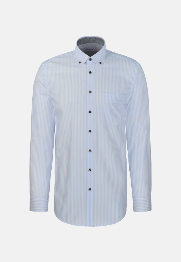 Regular Business shirt Stripes in Hellblau |  Seidensticker Onlineshop