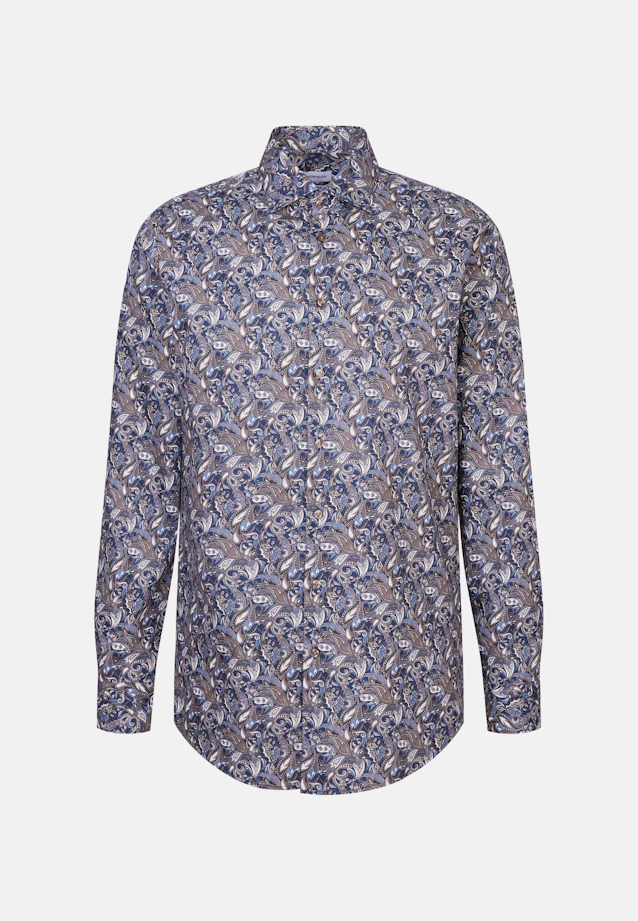 Regular Chemise d'affaires Imprimé in Marron |  Seidensticker Onlineshop