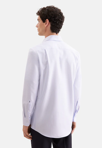 Regular Business shirt Structure in Mittelblau |  Seidensticker Onlineshop