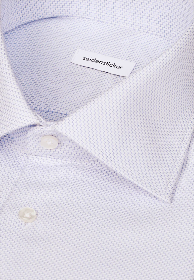 Regular Business shirt Structure in Mittelblau |  Seidensticker Onlineshop