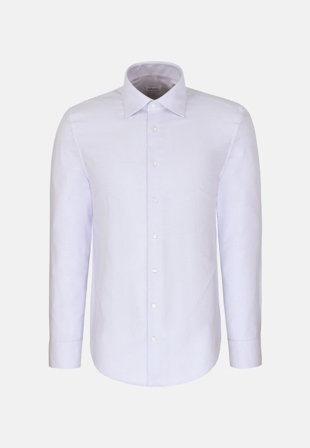 Regular Business shirt Structure in Mittelblau |  Seidensticker Onlineshop