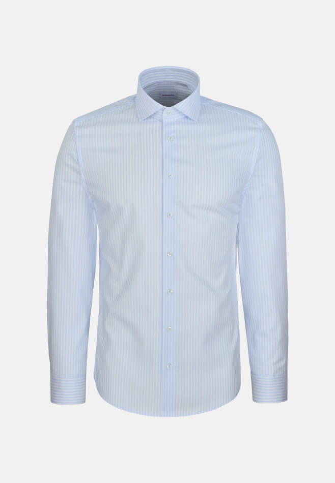 X-Slim Chemise d'affaires Rayures dans Bleu Clair | Boutique en ligne Seidensticker