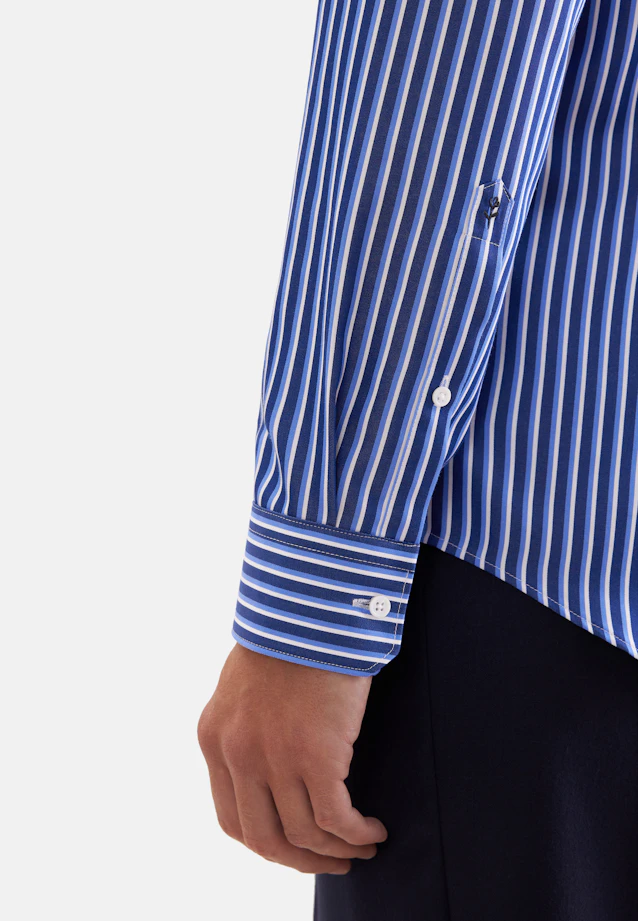 Shaped Business shirt Stripes in Dunkelblau |  Seidensticker Onlineshop