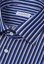 Shaped Business Hemd Gestreift in Dunkelblau |  Seidensticker Onlineshop