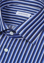 Shaped Business Hemd Gestreift in Dunkelblau |  Seidensticker Onlineshop
