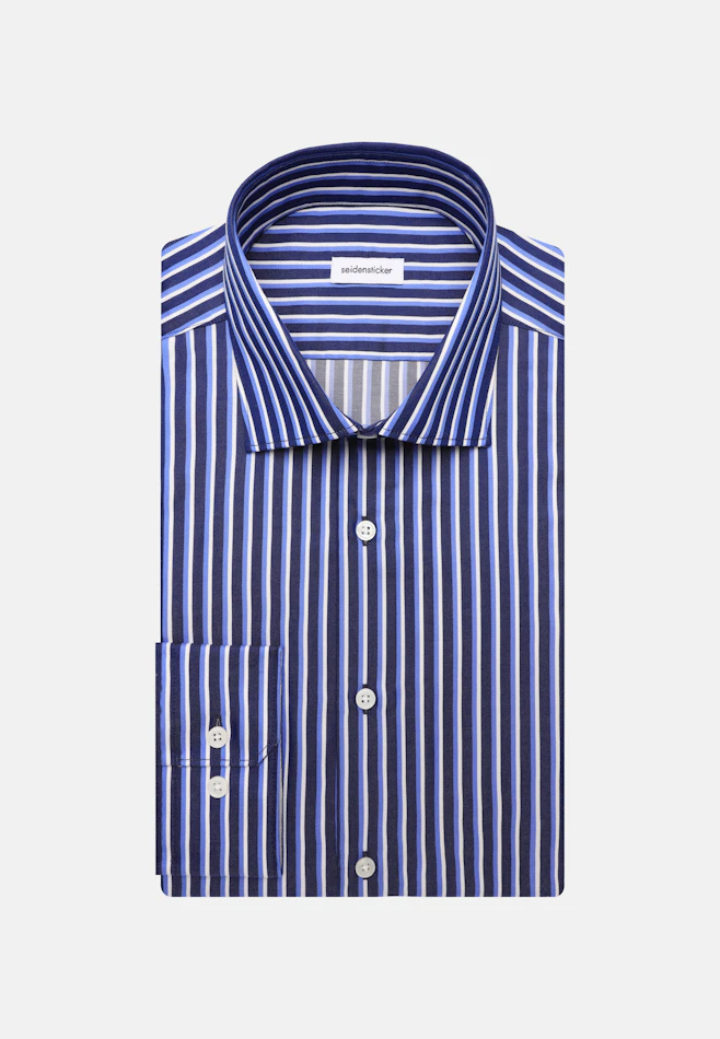 Shaped Chemise d'affaires Rayures dans Bleu Foncé | Boutique en ligne Seidensticker