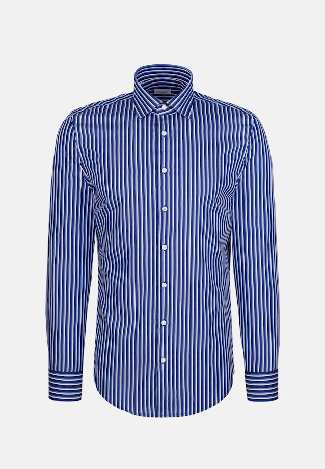 Shaped Business shirt Stripes in Dunkelblau |  Seidensticker Onlineshop