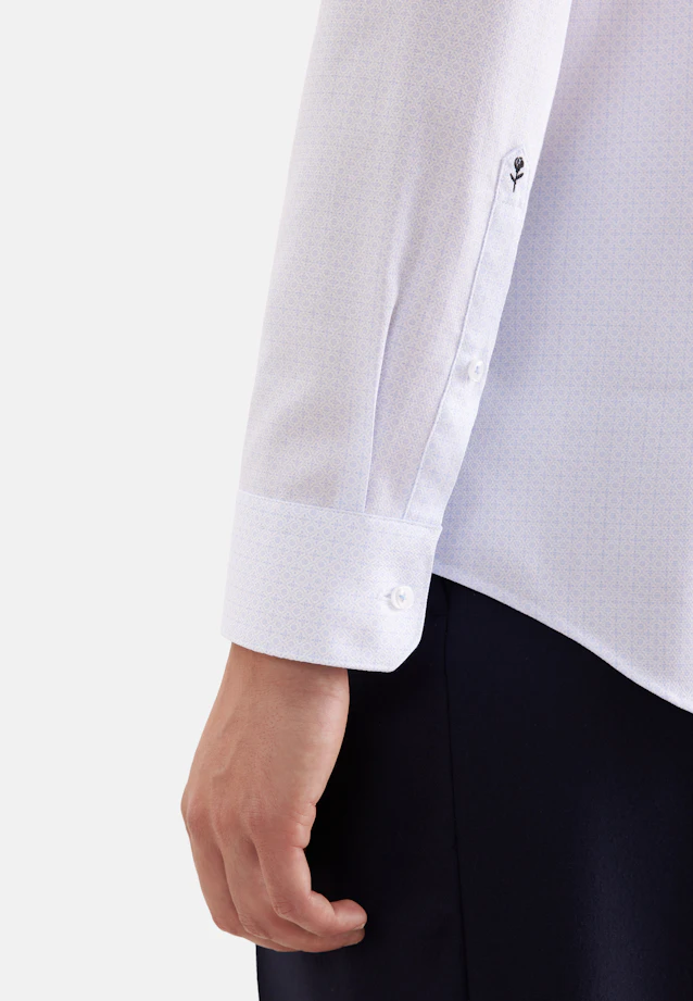 X-Slim Business Hemd Druck in Hellblau |  Seidensticker Onlineshop