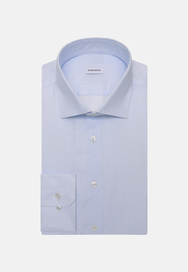 X-Slim Business shirt Print in Hellblau |  Seidensticker Onlineshop