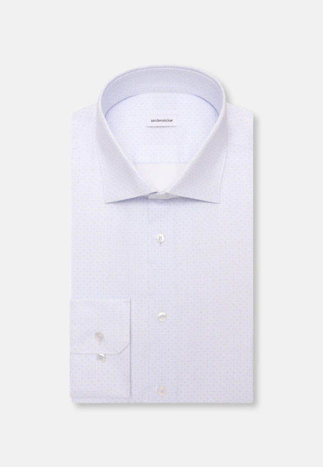 X-Slim Business Hemd Druck in Hellblau |  Seidensticker Onlineshop