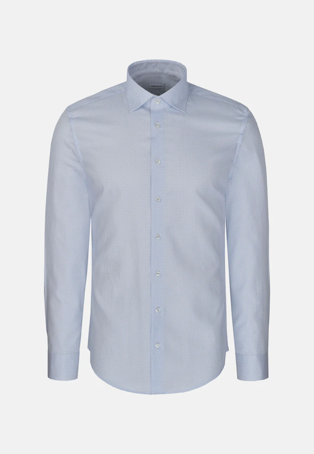 X-Slim Business shirt Print in Hellblau |  Seidensticker Onlineshop