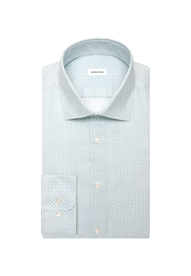 X-Slim Chemise d'affaires Imprimé in Vert |  Seidensticker Onlineshop