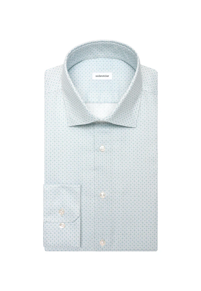 X-Slim Business shirt Print in Grün | Seidensticker online shop