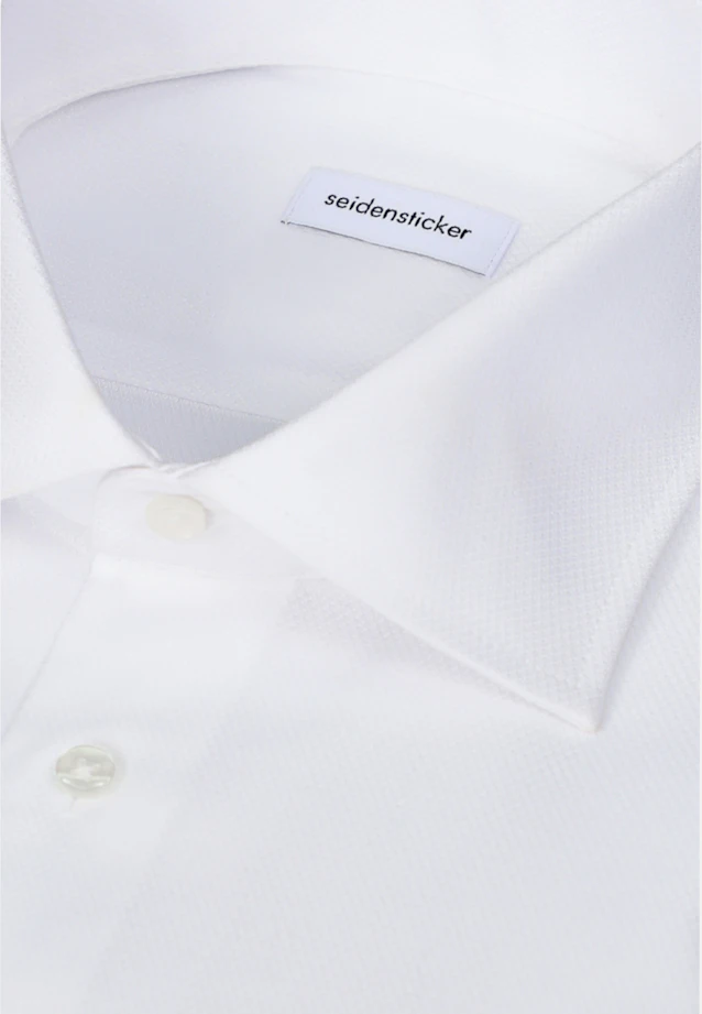 Shaped Business Hemd Struktur in Weiß |  Seidensticker Onlineshop