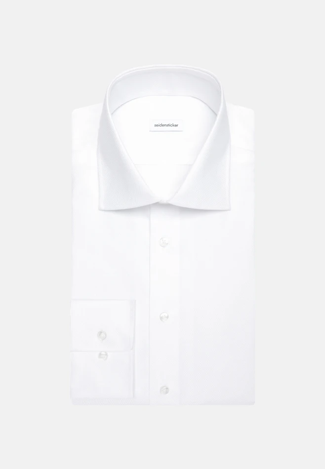 Shaped Business shirt Structure in Weiß | Seidensticker online shop