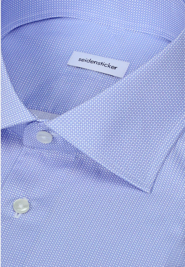 X-Slim Business Hemd Druck in Mittelblau |  Seidensticker Onlineshop