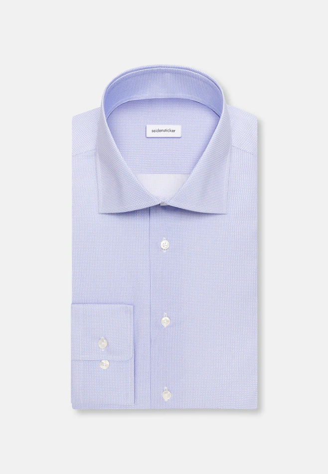 X-Slim Business shirt Print in Mittelblau | Seidensticker online shop