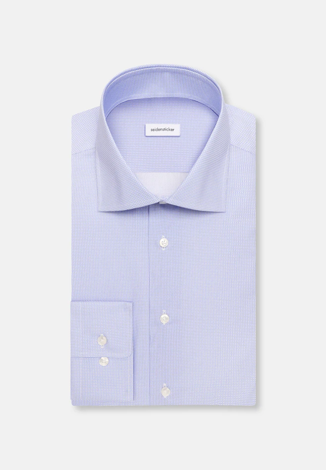 X-Slim Business shirt Print in Mittelblau | Seidensticker online shop
