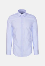 X-Slim Business shirt Print in Mittelblau |  Seidensticker Onlineshop