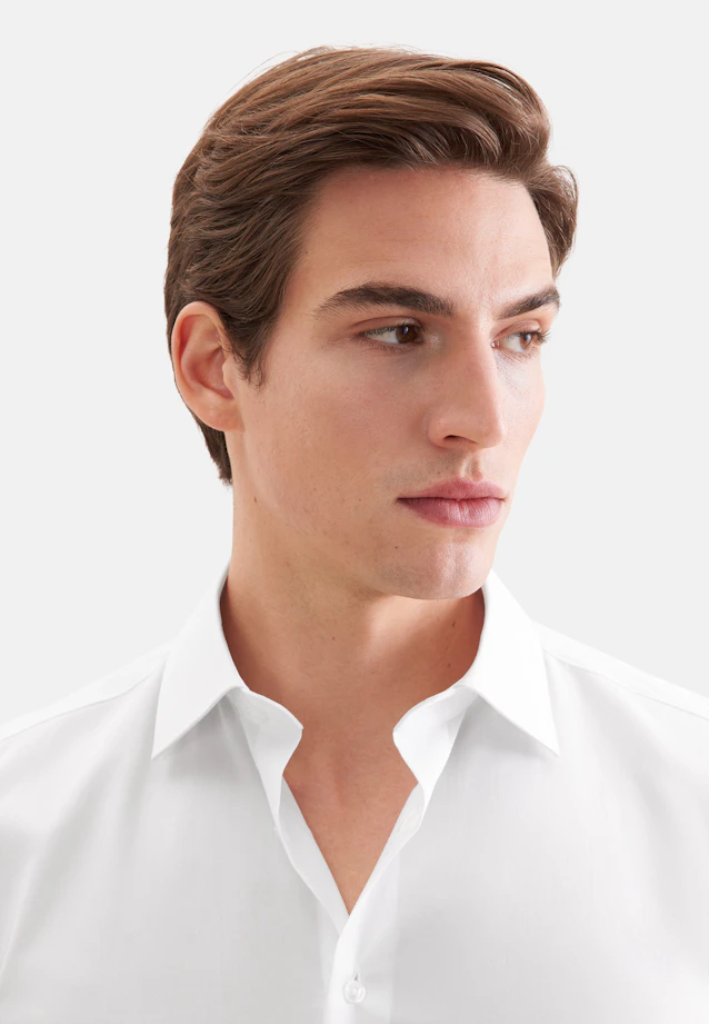 Slim Business shirt Uni in Weiß |  Seidensticker Onlineshop