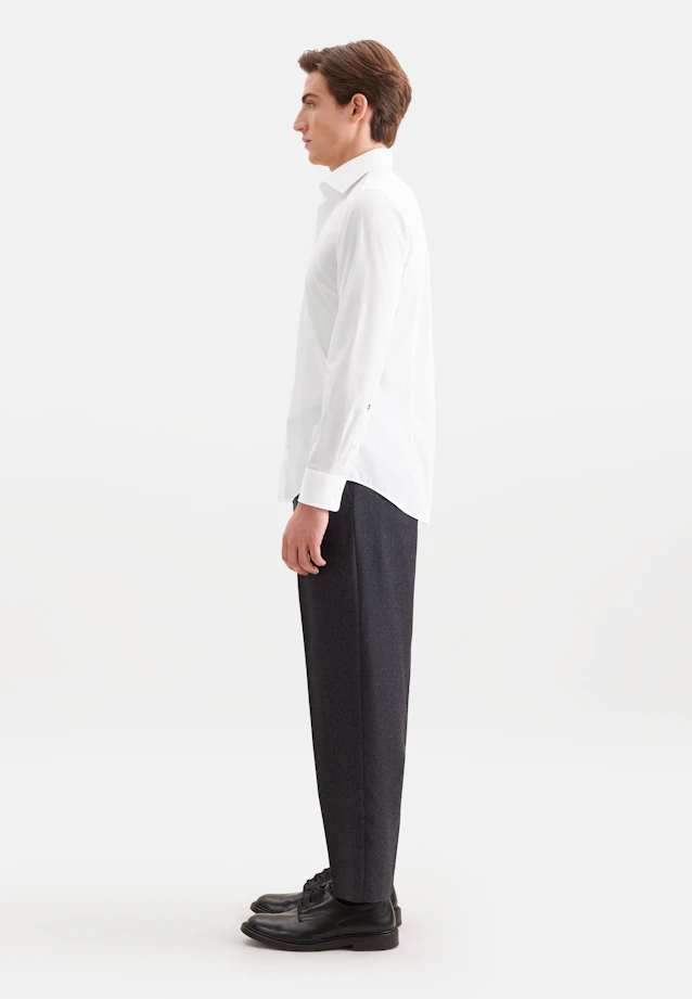 Slim Business shirt Uni in Weiß |  Seidensticker Onlineshop