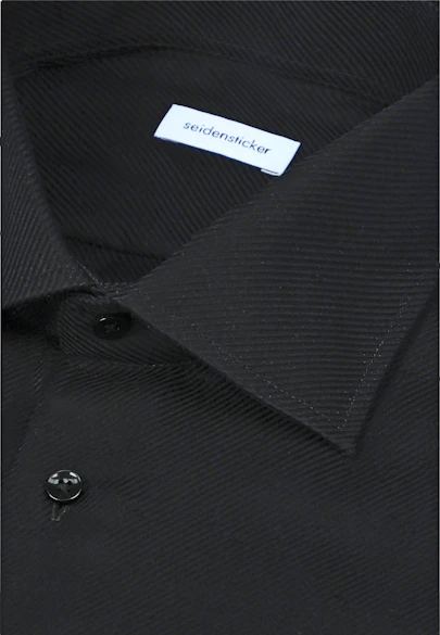 Slim Business Hemd Uni in Schwarz |  Seidensticker Onlineshop