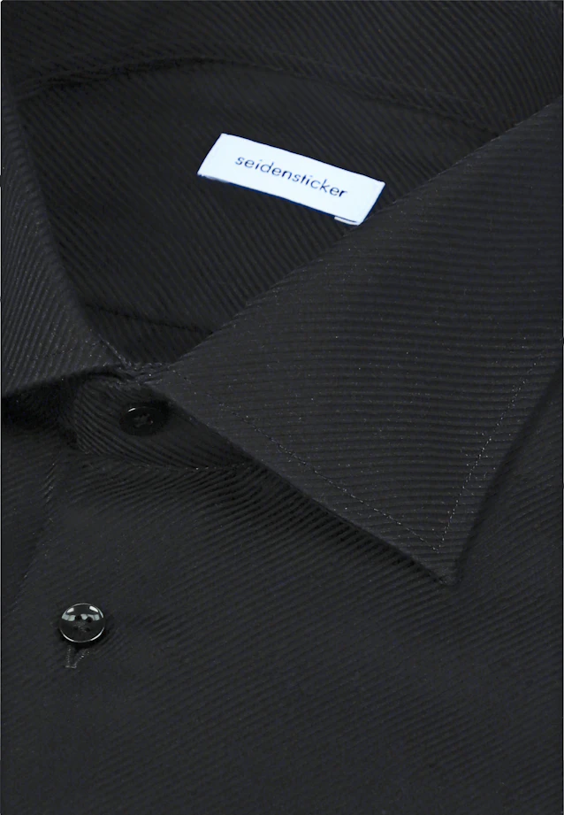Slim Business Hemd Uni in Schwarz |  Seidensticker Onlineshop