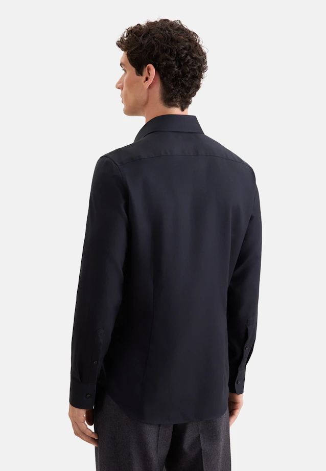 Slim Business shirt Uni in Schwarz |  Seidensticker Onlineshop