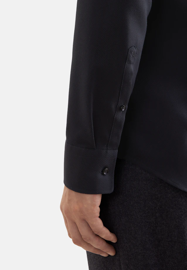 Slim Business shirt Uni in Schwarz |  Seidensticker Onlineshop