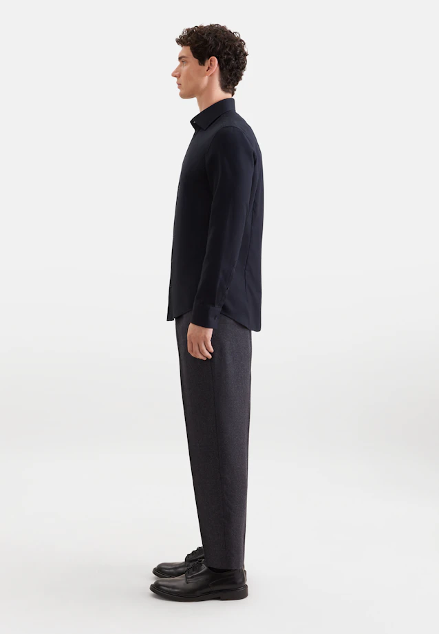 Slim Business shirt Uni in Schwarz |  Seidensticker Onlineshop