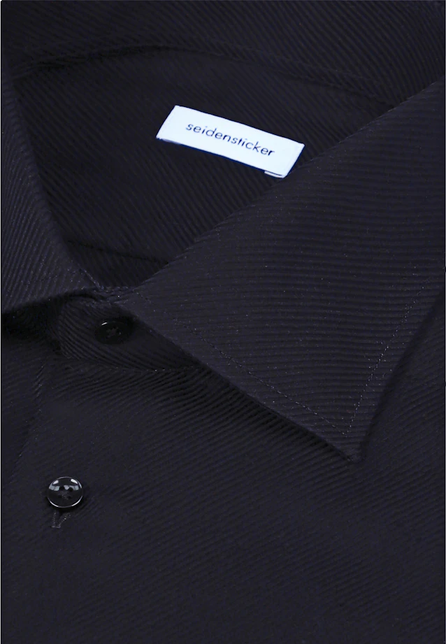 Slim Business shirt Uni in Schwarz |  Seidensticker Onlineshop
