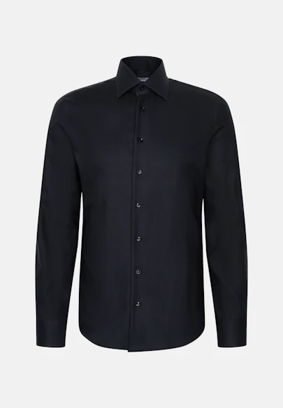 Slim Business Hemd Uni in Schwarz |  Seidensticker Onlineshop