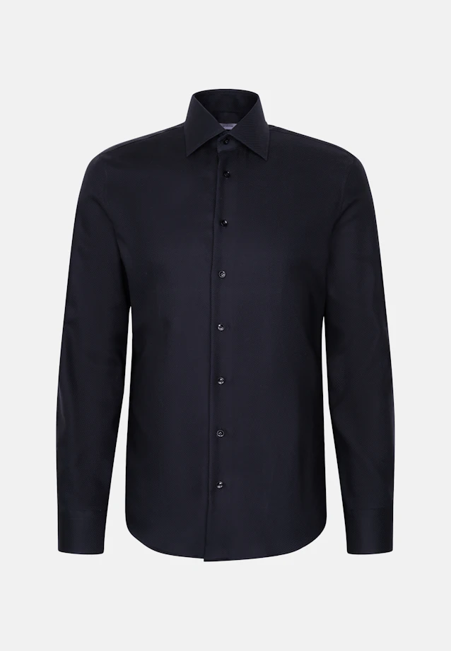 Slim Business shirt Uni in Schwarz |  Seidensticker Onlineshop