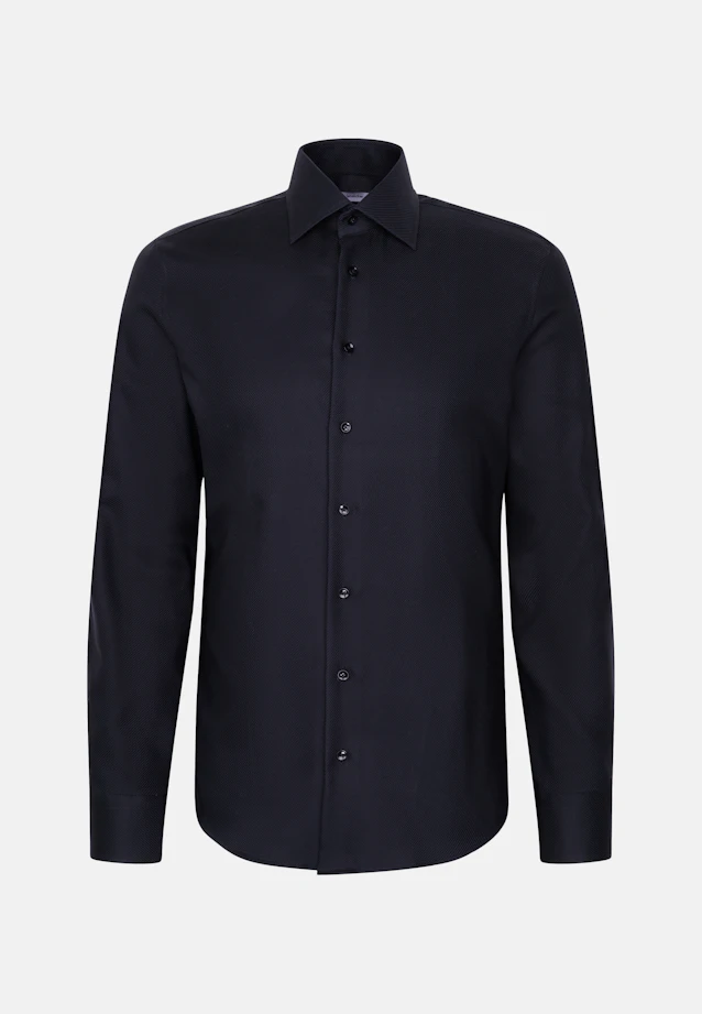 Slim Business shirt Uni in Schwarz |  Seidensticker Onlineshop