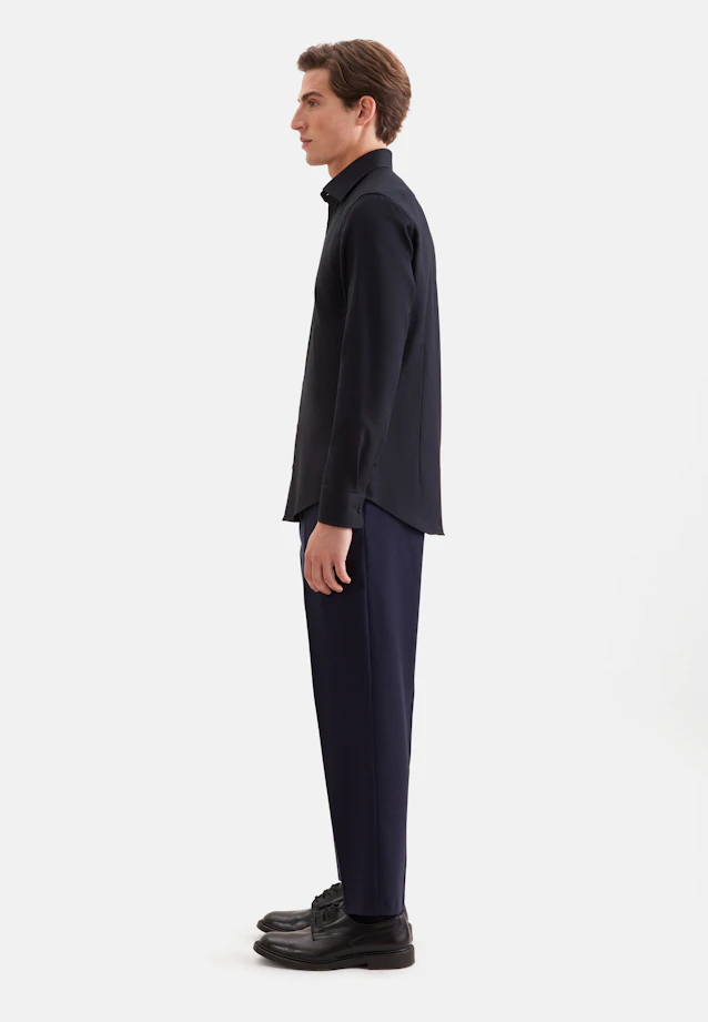 Slim Business shirt Structure in Schwarz |  Seidensticker Onlineshop