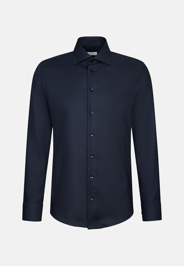 Slim Business shirt Structure in Schwarz |  Seidensticker Onlineshop
