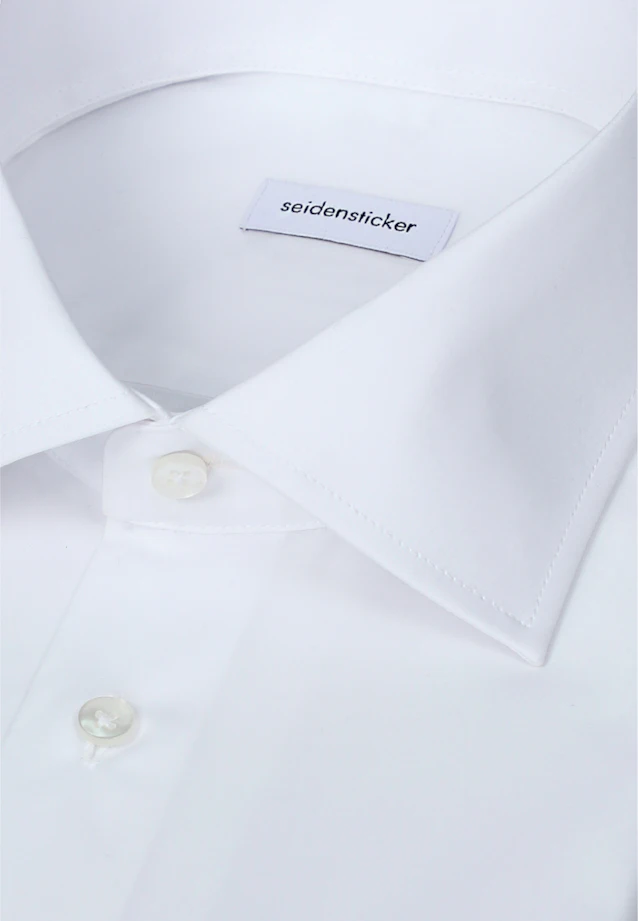 Shaped Business shirt Uni in Weiß |  Seidensticker Onlineshop