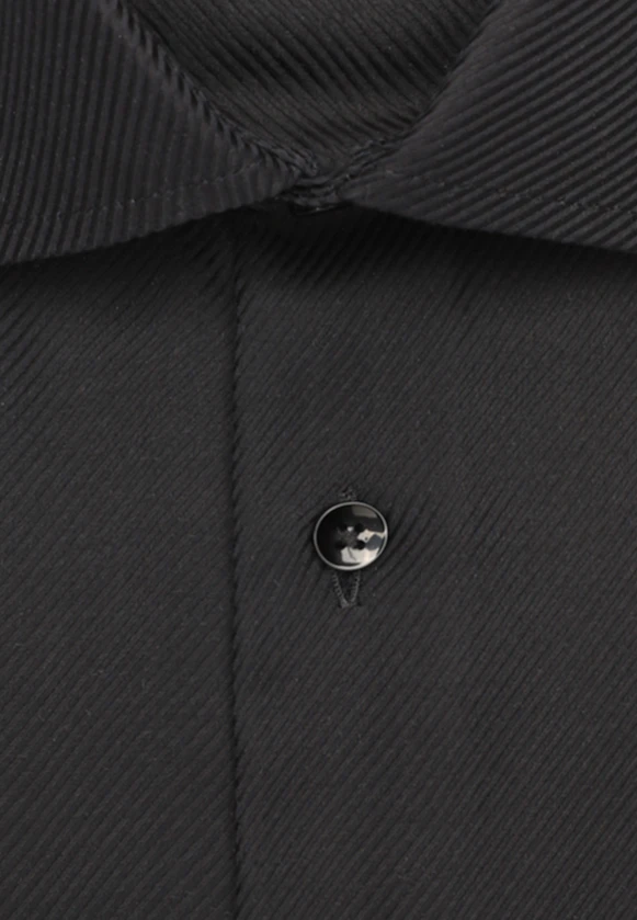 Shaped Business Hemd Uni in Schwarz |  Seidensticker Onlineshop