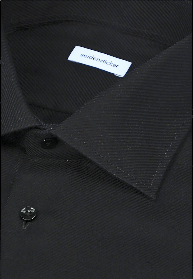 Shaped Chemise d'affaires Uni dans Noir | Boutique en ligne Seidensticker