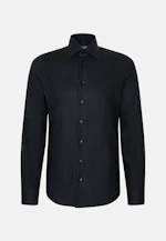 Shaped Business Hemd Uni in Schwarz |  Seidensticker Onlineshop