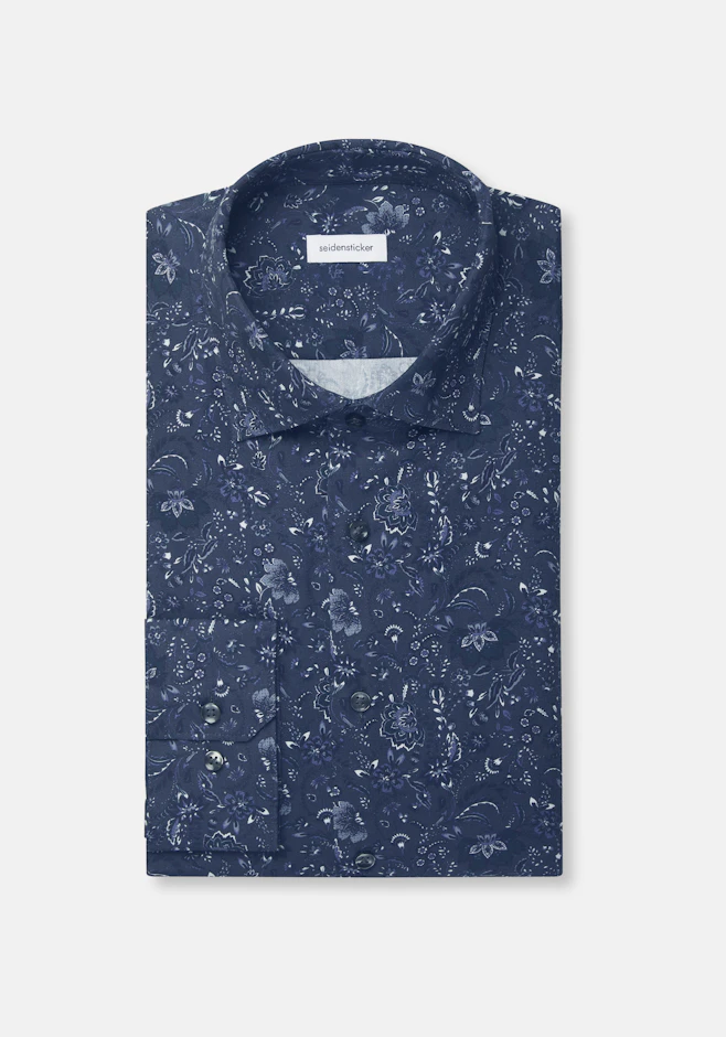 Regular Business shirt Print in Grey | Seidensticker online shop